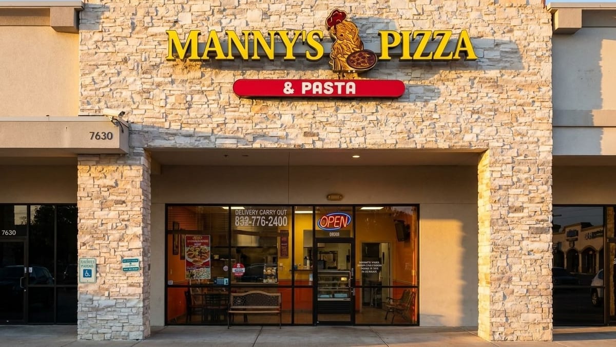 Welcome to Manny's Pizza Wings & Pasta