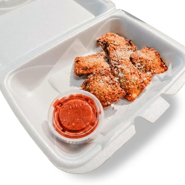 Fried Beef Ravioli.
